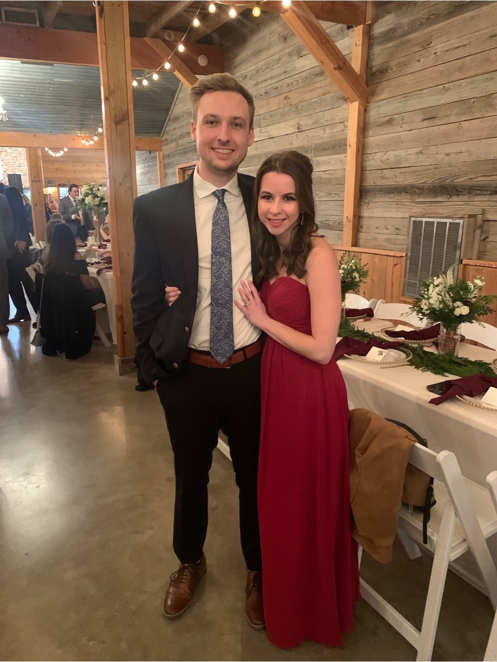 Azazie Yazmin Burgundy Dress